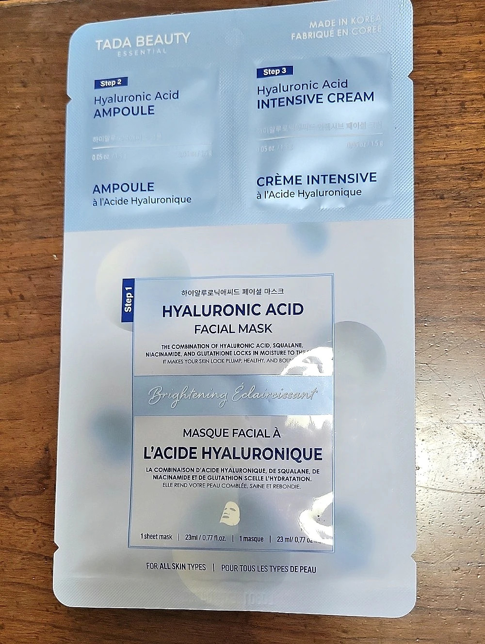 Tada 3 TADA BEAUTY | Skincare | Tada Beauty Hyaluronic Acid 3step Facial Care ...